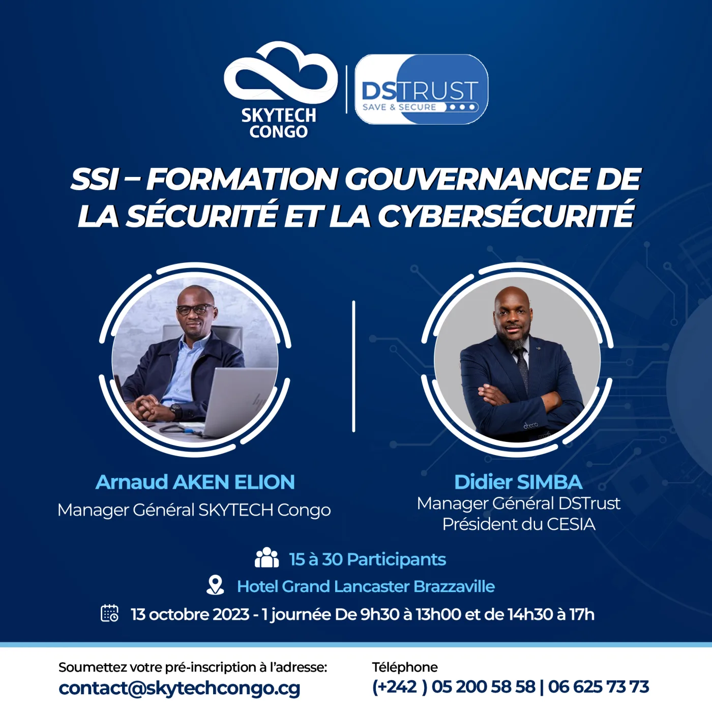 Formation gouvernance de la sécurité et cybersécurité — vue 1